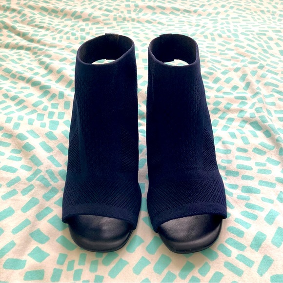 Impo Stretch Knit Heeled Peep Toe Bootie - Picture 2 of 8